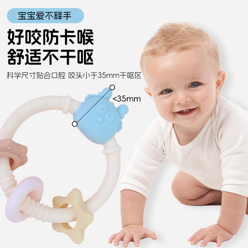 食品級矽膠牙膠 嬰幼兒防吃手安撫磨牙器